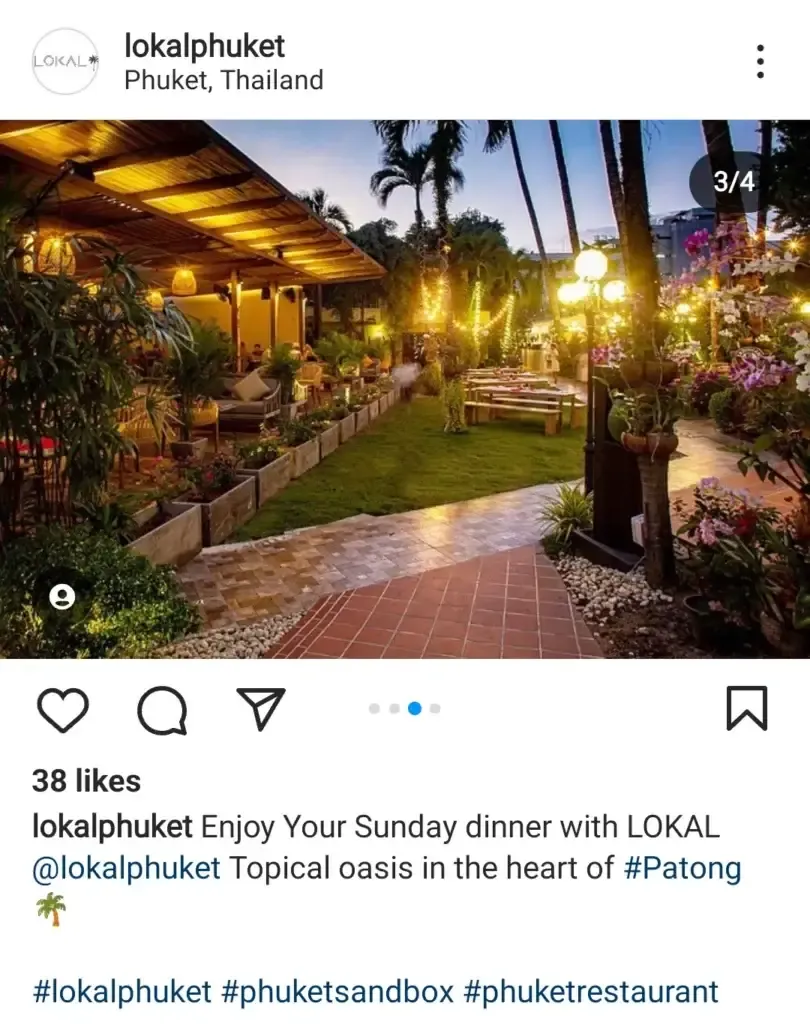 Tropical garden dinner post — Sunday dinners at LOKAL