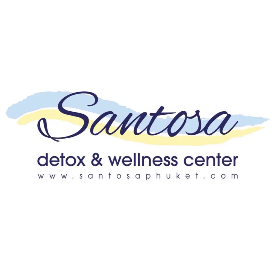 Santosa Detox & Wellness Center logo with santosaphuket.com