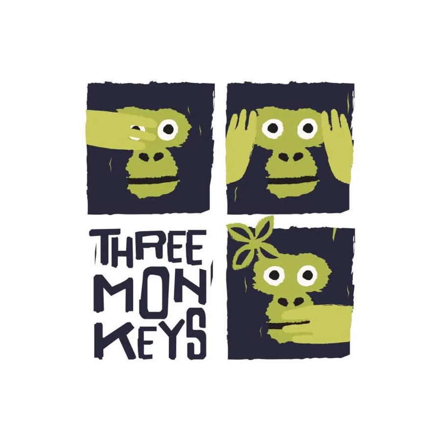 Three Monkeys logo — three green monkeys in a four-square grid